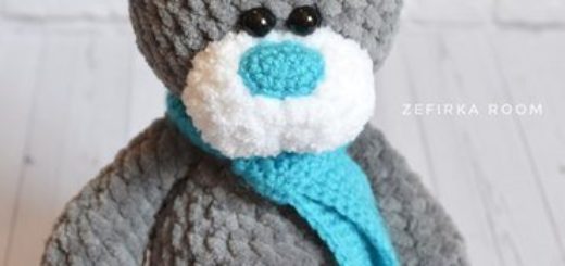 Plush bear amigurumi