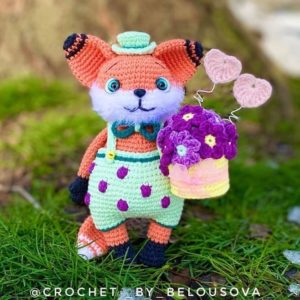 Mr. Darcy the crochet fox