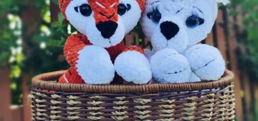 Crochet tiger cubs