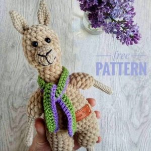 Amigurumi llama free pattern