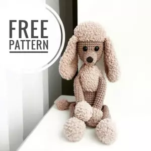 Amigurumi poodle dog