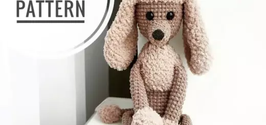 Amigurumi poodle dog