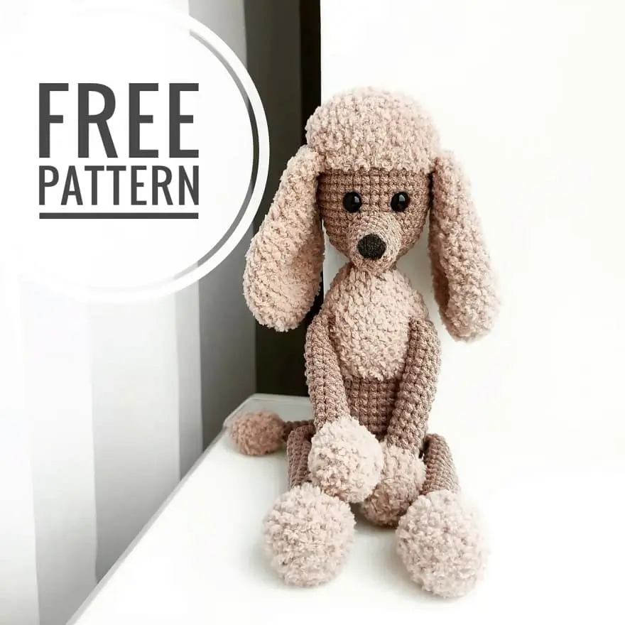 Amigurumi poodle dog free pattern