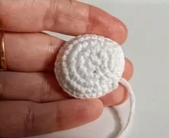 Crochet Dalmatian dog: muzzle Crochet Dalmatian dog muzzle