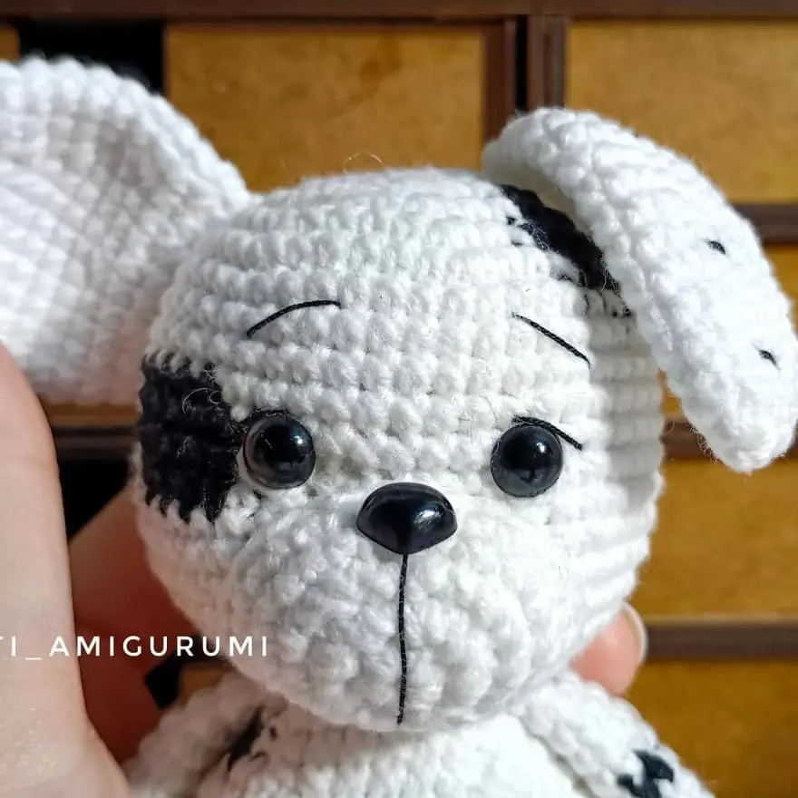 Crochet Dalmatian dog Crochet Dalmatian dog
