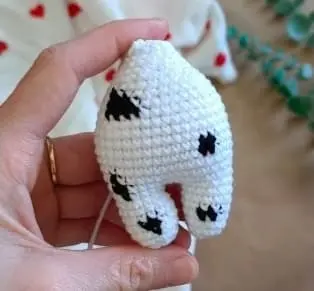 Crochet Dalmatian: legs and body Crochet Dalmatian legs and body