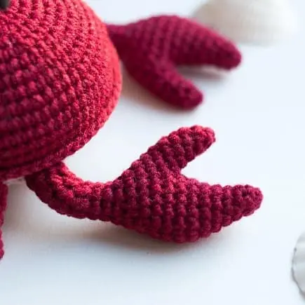 Crochet crab claws Crochet crab claws
