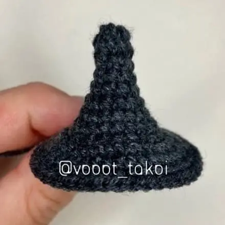 Crochet witch hat