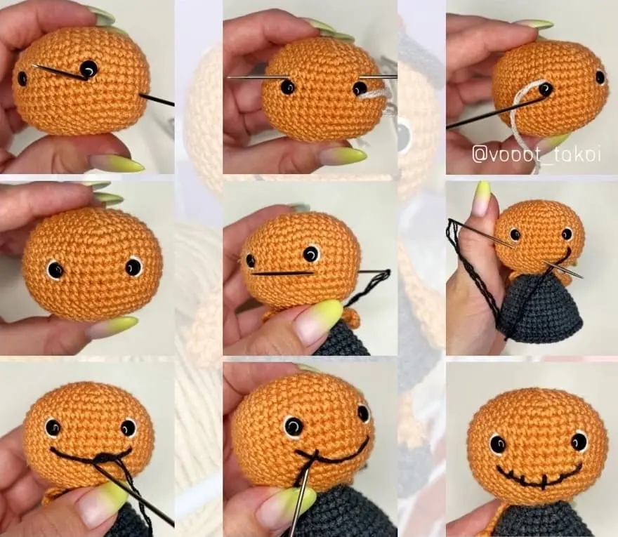 Face embroidery