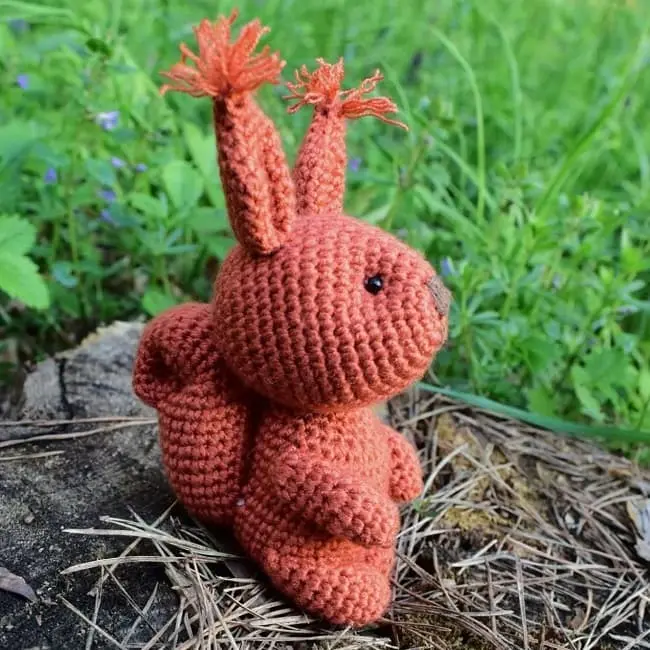 Crochet little squirrel