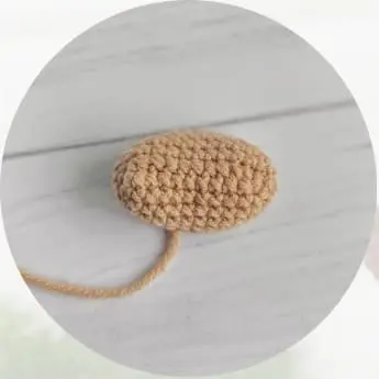 Crochet horse: muzzle Crochet horse muzzle