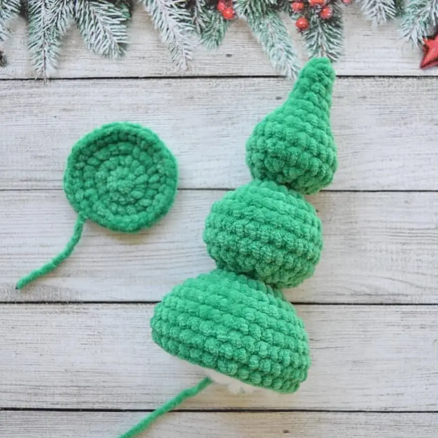 Crochet plush Christmas tree