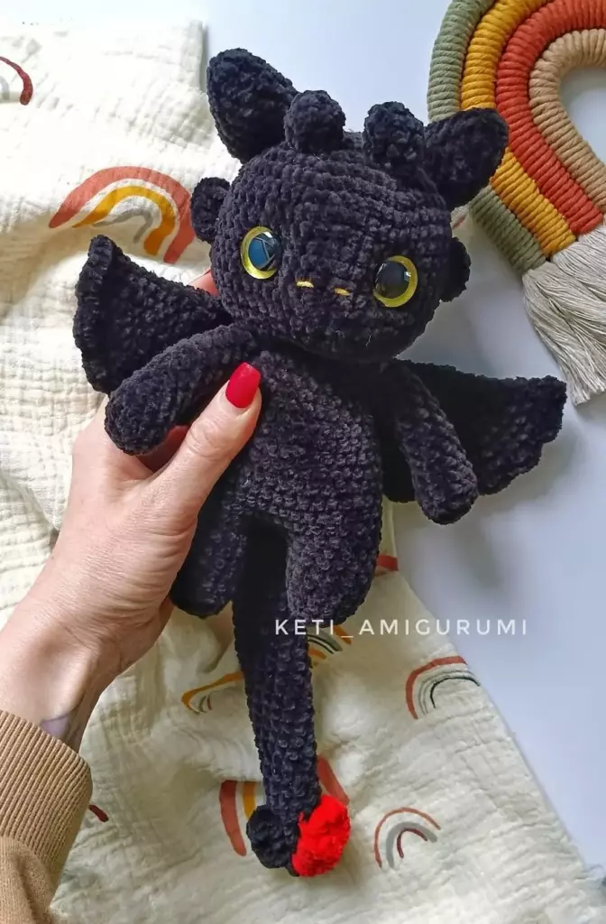 Crochet Toothless amigurumi pattern