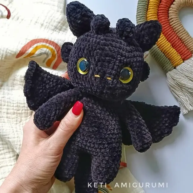 Cochet Toothless amigurumi
