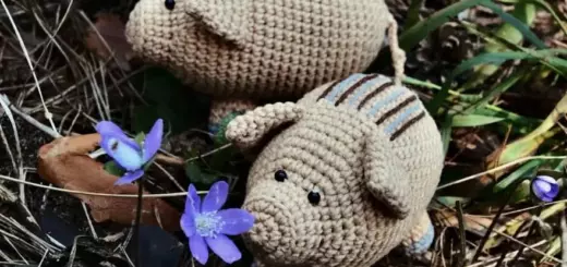 Crochet wild boar baby pattern
