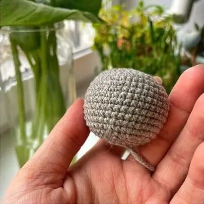 Amigurumi bunny head