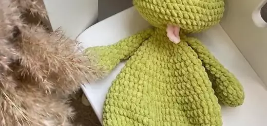 Frog crochet snuggler pattern