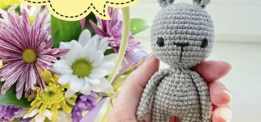 Simple bunny amigurumi pattern