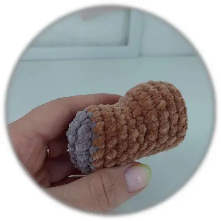 Crochet capybara head