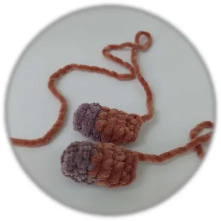 Crochet capybara legs